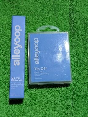 alleyoop Tip Off Makeup Removing Swabs & Go the Distance Mascara - Black New